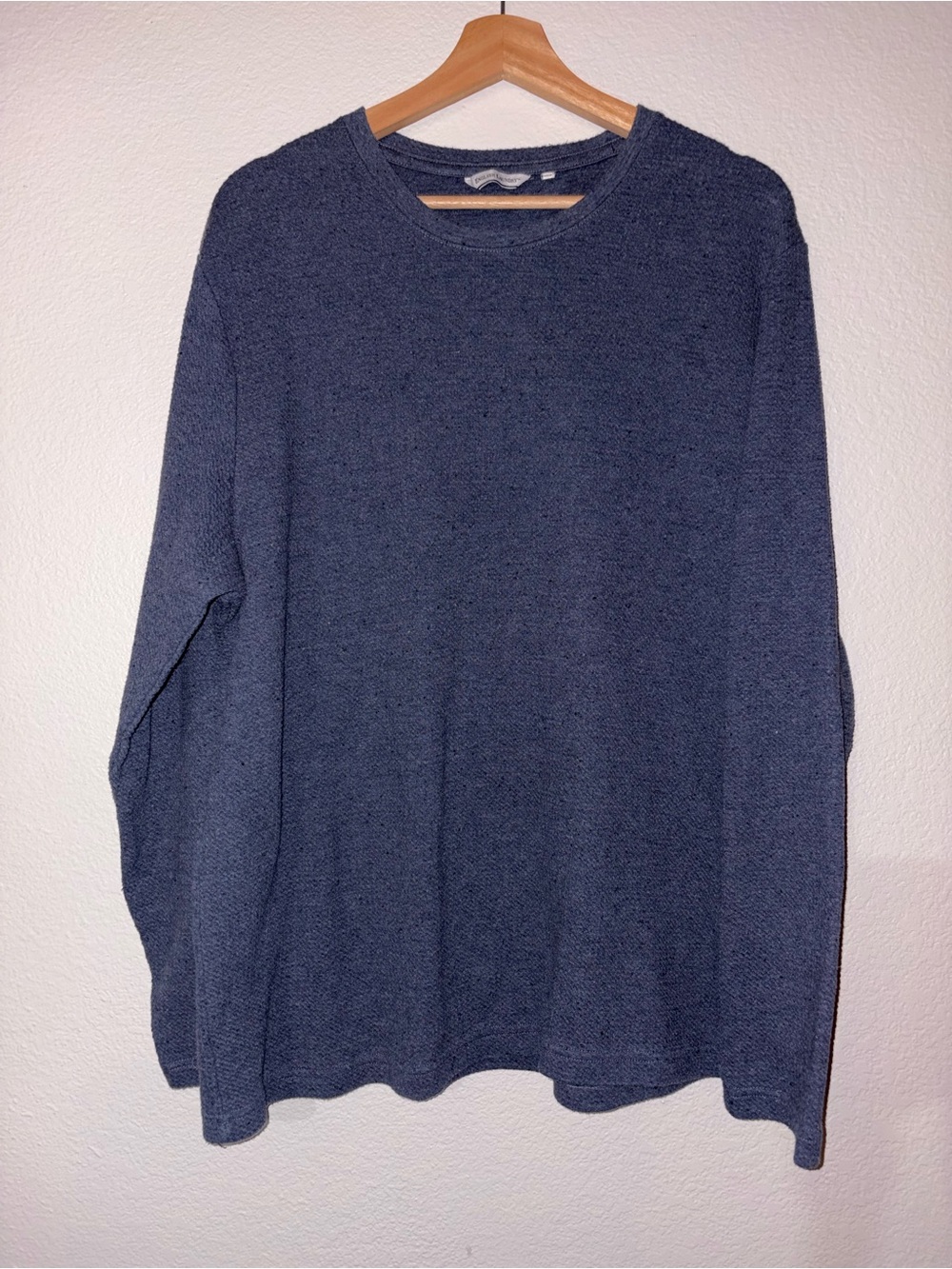 English Laundry Men's Crewneck Sweater in Dark Blue Heather